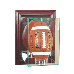 Perfect Cases Wall Mounted Upright Football - Cherry