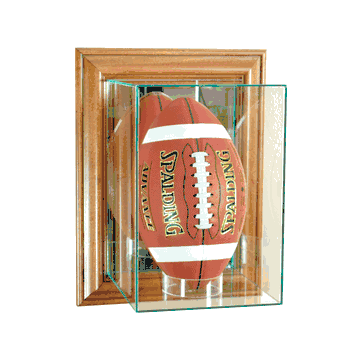 Perfect Cases Wall Mounted Upright Football - Walnut