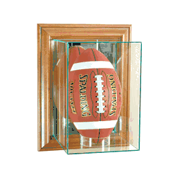 Perfect Cases Wall Mounted Upright Football - Walnut