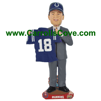 Peyton Manning Indianapolis Colts 1998 Draft Day Bobble Head Exclusive to Carroll's Sports Cove