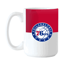 Philadelphia 76ers 15oz Colorblock Sublimated Mug