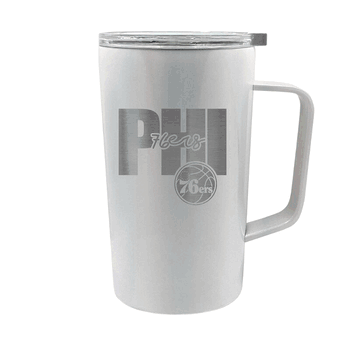 Philadelphia 76ers 18oz Hustle Travel Mug