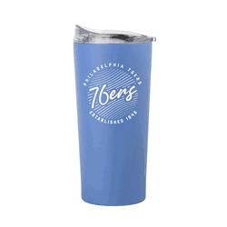 Philadelphia 76ers 20oz Retro Script Arctic Powder Coat Tumbler