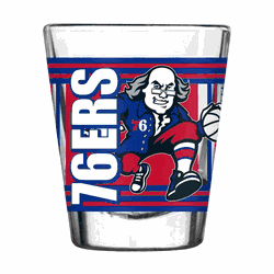 Philadelphia 76ers 2oz Hero Shot Glass