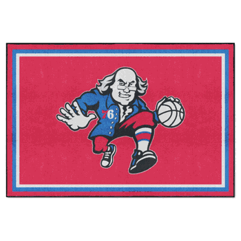 Philadelphia 76ers 5ft. x 8 ft. Plush Area Rug