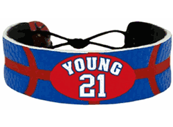 Philadelphia 76ers Bracelet Team Color Basketball Thaddeus Young CO