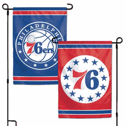 Philadelphia 76ers Flag 12x18 Garden Style 2 Sided