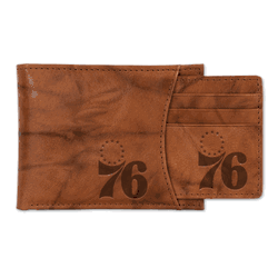 Philadelphia 76ers  Genuine Leather Slider Wallet