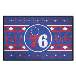 Philadelphia 76ers Holiday Sweater Starter Mat Accent Rug - 19in. x 30in.