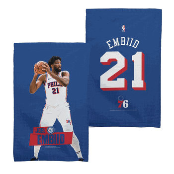 Philadelphia 76ers Joel Embiid NBA 2 Pack Fan Towel 16x25 inches