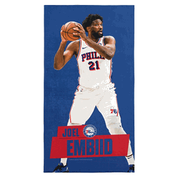 Philadelphia 76ers Joel Embiid NBA Beach Towel 30x60 inches