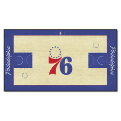 Philadelphia 76ers Large Court Runner Rug - 30in. x 54in.