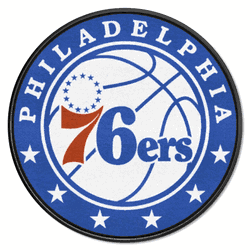 Philadelphia 76ers Roundel Rug - 27in. Diameter