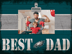Philadelphia Eagles 10" x 8" Best Dad with Stripe Clip Frame