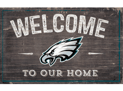 Philadelphia Eagles 11x19 Welcome to our Home Sign