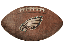Philadelphia Eagles 12" Football Shaped Sign