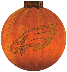 Philadelphia Eagles 12 in. Halloween Pumpkin Sign