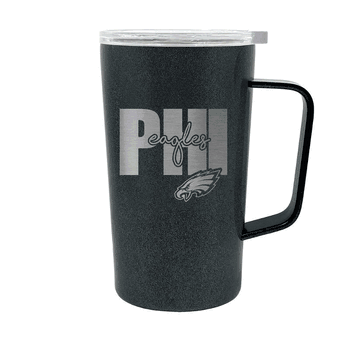 Philadelphia Eagles 18oz Onyx Hustle Travel Mug