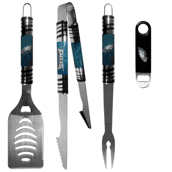 Philadelphia Eagles 3 pc BBQ Set and Bottle Opener