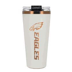 Philadelphia Eagles 32oz Crme and Copper Big Slim Tumbler with Straw