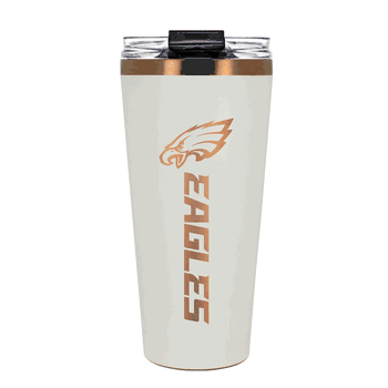 Philadelphia Eagles 32oz Crme and Copper Big Slim Tumbler with Straw