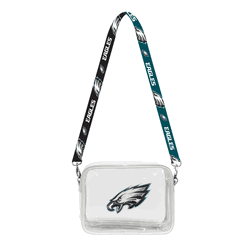 Philadelphia Eagles 3D Logo Clear Fanny Fan Purse