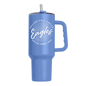 Philadelphia Eagles 40oz Retro Script Arctic Powder Coat Tumbler