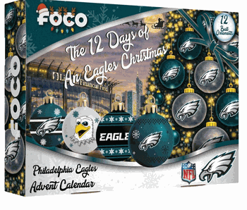 Philadelphia Eagles Advent Calendar Ball Ornament