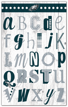 Philadelphia Eagles Alphabet 11x19 Sign