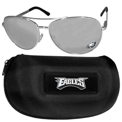 Philadelphia Eagles Aviator Sunglasses and Case