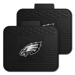 Philadelphia Eagles Back Seat Car Utility Mats - 2 Piece Set