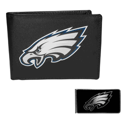 Philadelphia Eagles Bi-fold Wallet & Black Money Clip