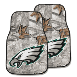 Philadelphia Eagles Camo Front Carpet Car Mat Set - 2 Pieces