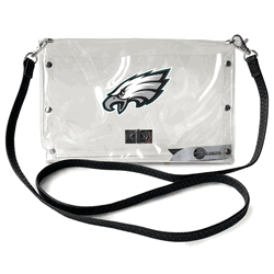 Philadelphia Eagles Clear Envelope Purse STRAP