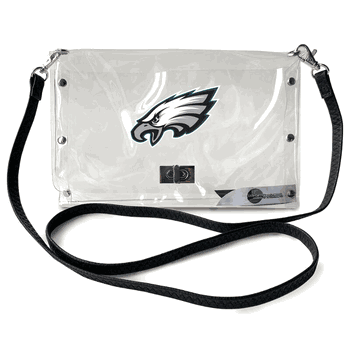 Philadelphia Eagles Clear Envelope Purse STRAP