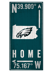 Philadelphia Eagles Coordinate 6x12 Sign