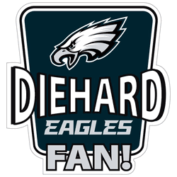 Philadelphia Eagles Die-Hard Fan Auto Decal