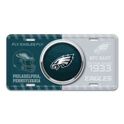 Philadelphia Eagles Embossed Metal License Plate