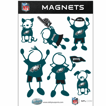 Philadelphia Eagles Family Magnet Set