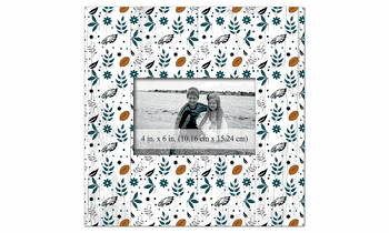 Philadelphia Eagles Floral Pattern 10x10 Frame