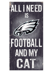 Philadelphia Eagles Football and My Cat 6x12 Sign