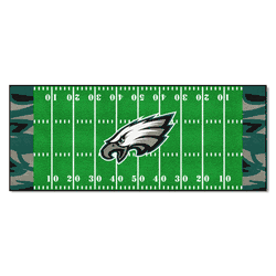 Philadelphia Eagles Football Field Runner Mat - 30in. x 72in. XFIT Design