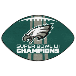 Philadelphia Eagles Football Rug - 20.5in. x 32.5in., 2018 Super Bowl LII Champions