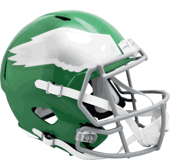 Philadelphia Eagles Full Size Authentic Speed Football Helmet 2023 Alternate On-Field Kelly Green