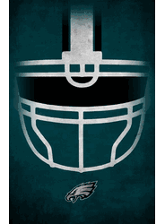 Philadelphia Eagles Ghost Helmet 17x26