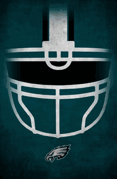 Philadelphia Eagles Ghost Helmet 17x26