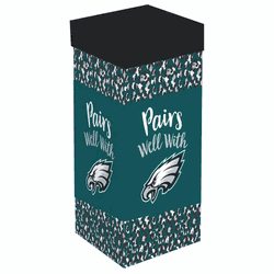 Philadelphia Eagles Glass 17oz Wine Stemmed Boxed