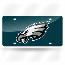 Philadelphia Eagles Green 12" x 6" Laser Cut Tag For Car/Truck/SUV