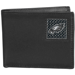 Philadelphia Eagles Gridiron Leather Bi-fold Wallet Packaged in Gift Box