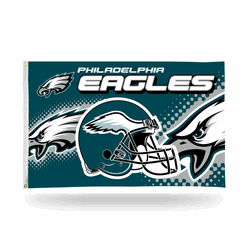 Philadelphia Eagles Helmet 3' x 5' Banner Flag